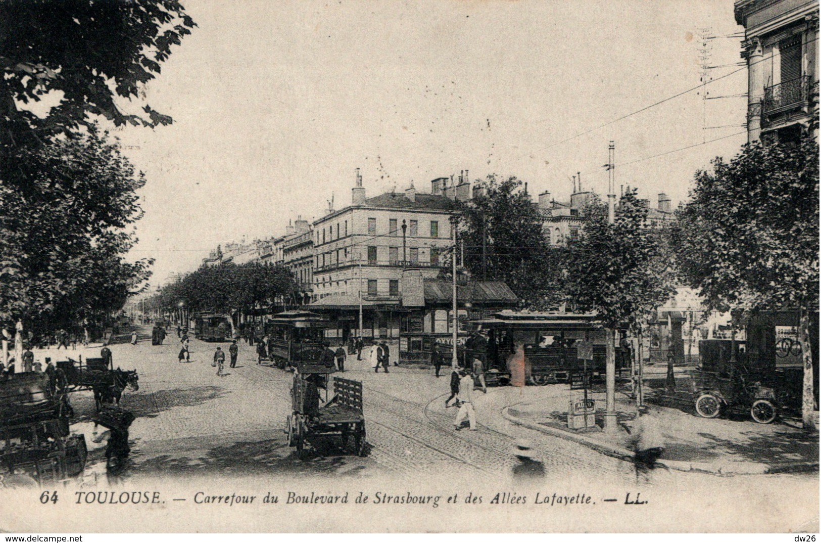 Toulouse - Carrefour Du Boulevard De Strasbourg Et Des Allées Lafayette - Carte LL N° 64 - Toulouse
