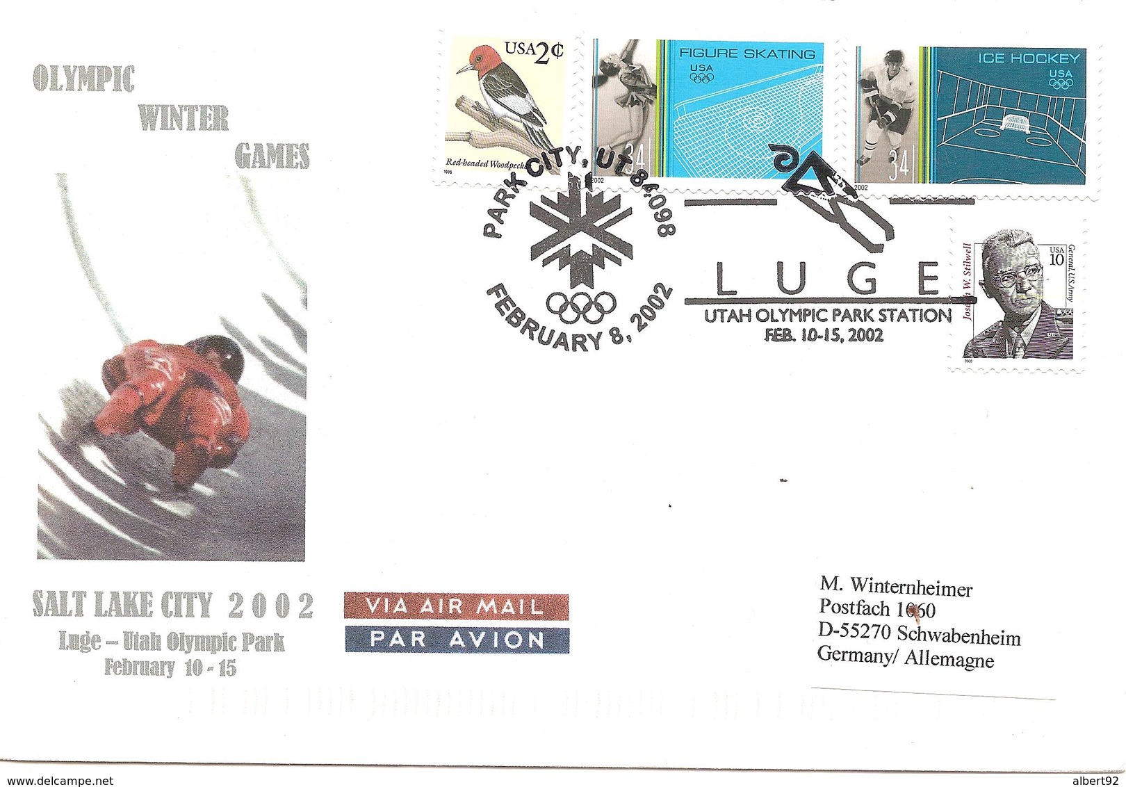 2002 Jeux Olympiques De Salt Lake City : épreuves De Luge. - Hiver 2002: Salt Lake City
