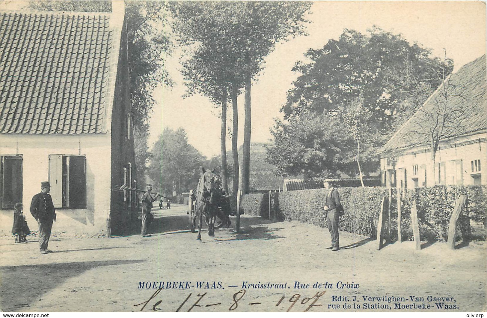 Belgique - Moerbeke-Waas - Kruisstraat - Rue De La Croix - Mörbeke-Waas