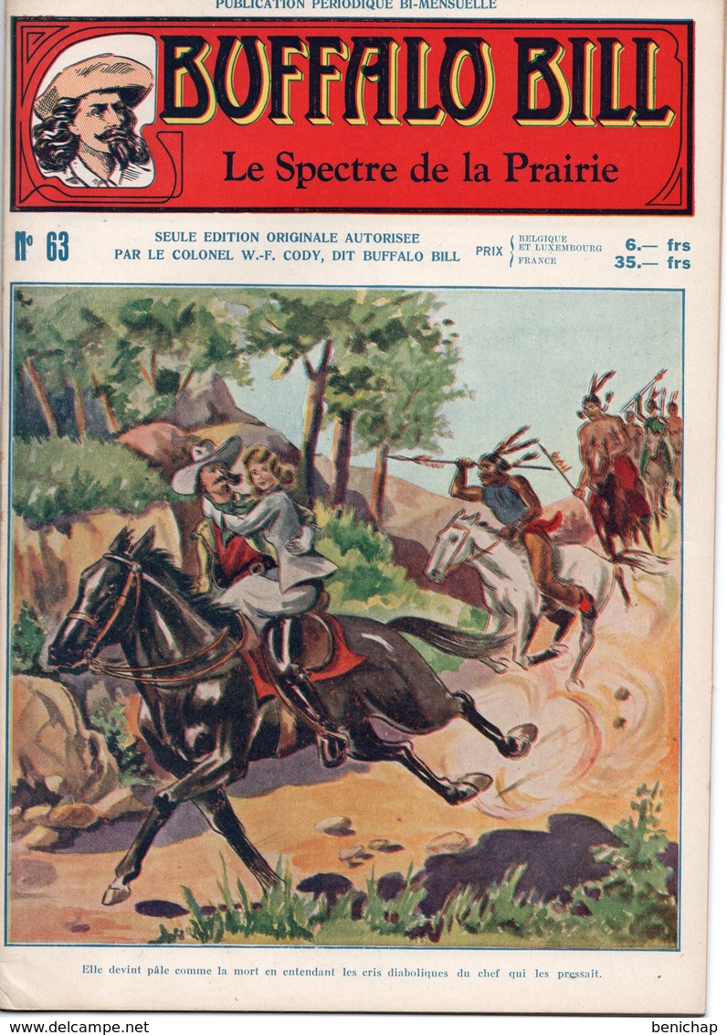 EO BUFFALO BILL N* 63 - LE SPECTRE DE LA PRAIRIE  -  LE HEROS DU FAR-WEST -  EDITION ATLAS. - Aventure