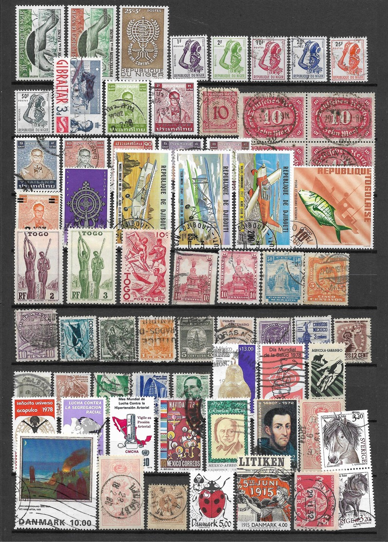 Whole World, Lot Of Different Stamps - Sonstige & Ohne Zuordnung