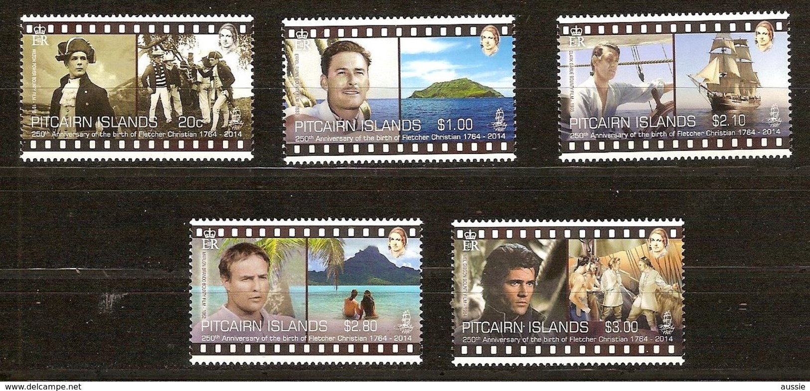 Pitcairn Islands 2014 Yvertn° 826-830  *** MNH Cote 24 Euro Fletcher Et La Bounty - Pitcairn