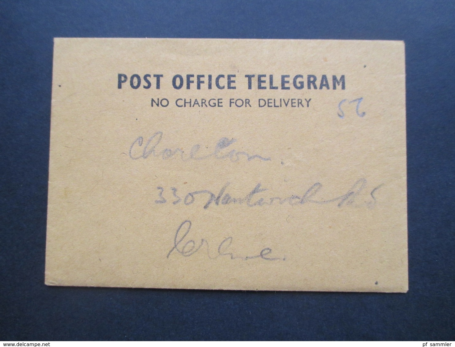 GB 20.Feb.1945 Post Office Telegram Mit Originalumschlag! Aus Rowsley / Crewe Town B.O. Crewe Cheshire - Lettres & Documents