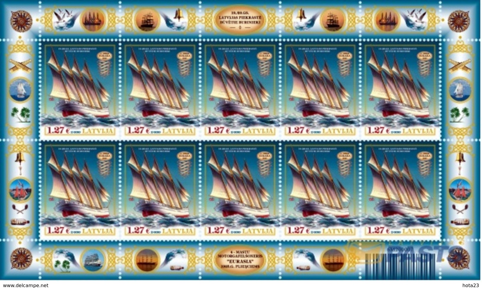 Latvia / Lettonia / Lettland – 2020  Four-masted Sailing Vessels - SHIP - MNH Mini Sheet - Lettonie