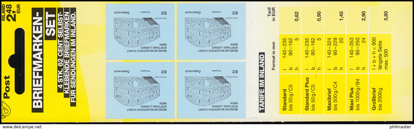 Österreich MH 0-19 Kunsthäuser Stiftung Ludwig Wien, Postfrisch ** - Sonstige & Ohne Zuordnung