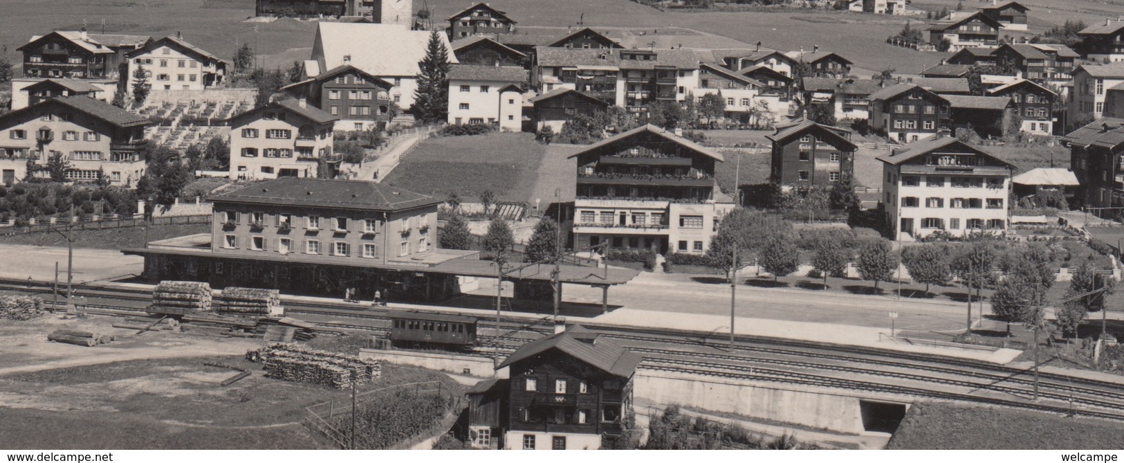 OUDE POSTKAART- ZWITSERLAND - SCHWEIZ - SUISSE -    TRAIN STATION - KLOSTERS - Klosters