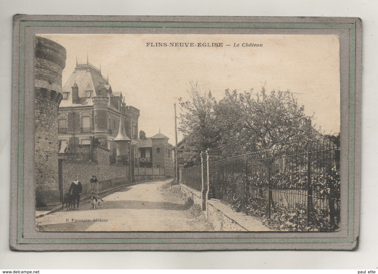 CPA - (78) - FLINS-NEUVE-EGLISE - Aspect Du Quartier Du Château En 1926 - Flins Sur Seine