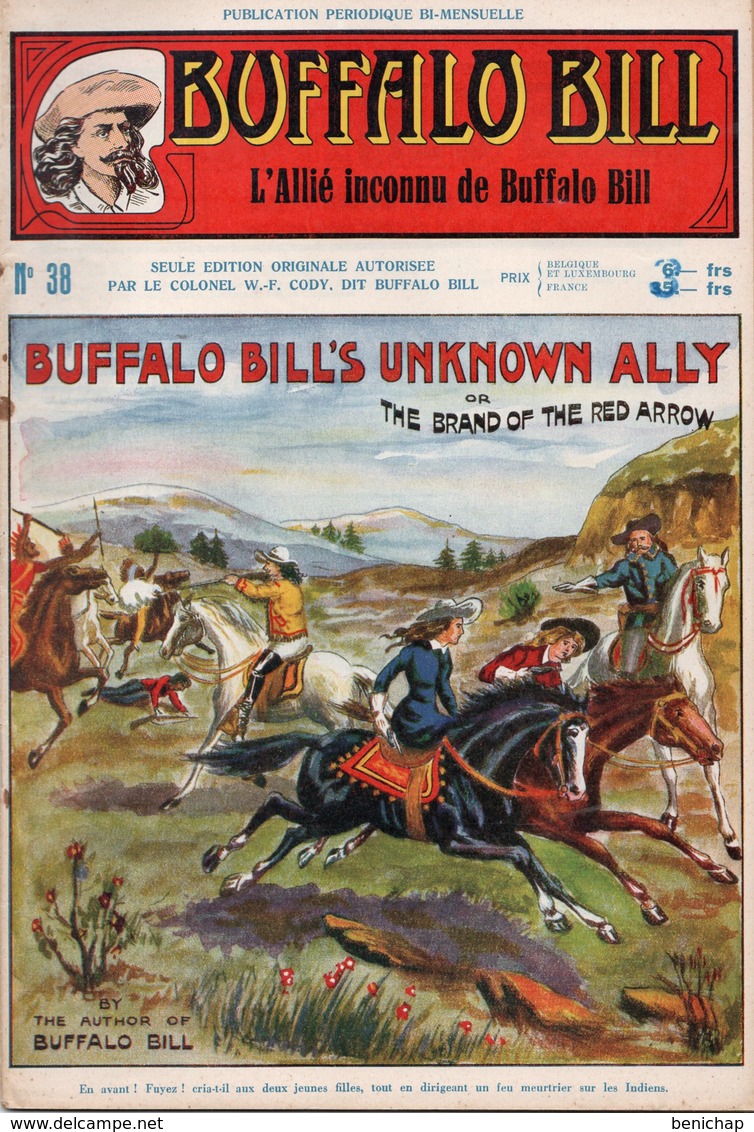 EO BUFFALO BILL N* 38 - L,ALLIE INCONNU DE BUFFALO BILL -  LE HEROS DU FAR-WEST -  EDITION ATLAS. - Aventure