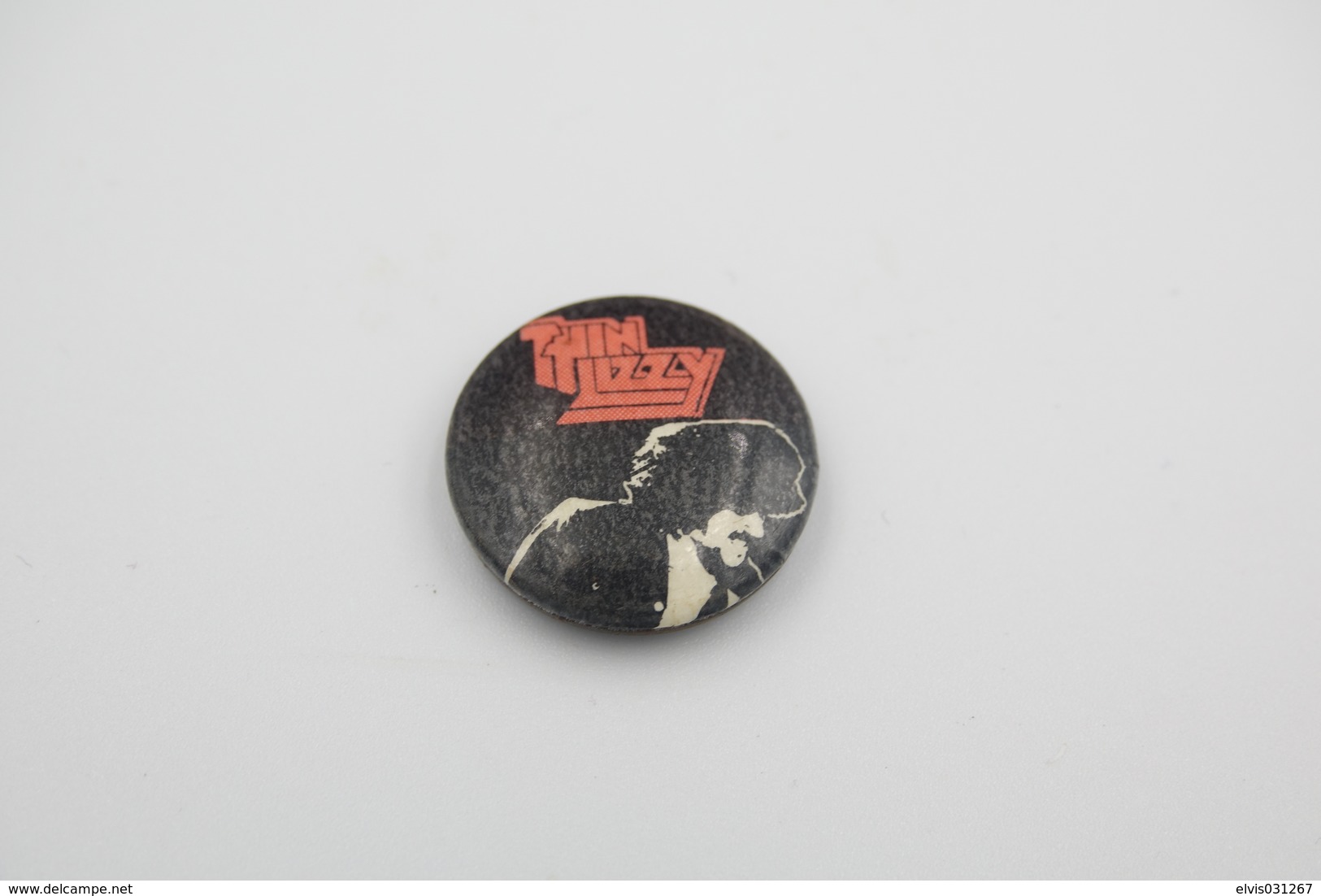 Vintage BUTTON: THIN LIZZY *** - 1 INCH - Speld - Epingle - Badge - Pinback - RaRe - ORIGINAL 1980's - Rock - Metal - Non Classés