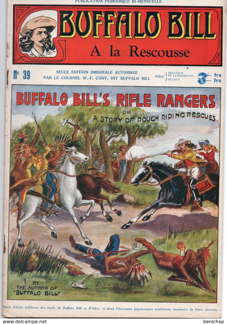 EO BUFFALO BILL N* 39 - A LA RESCOUSSE -  LE HEROS DU FAR-WEST -  EDITION ATLAS. - Aventure