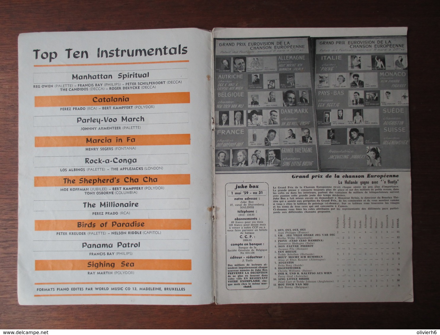 LOT 16 REVUES JUKE BOX (14) & SONG PARADE (2) Années 50 - 60 (V1724) Chakachas Moreno Line Renaud Cortez (97 vues)