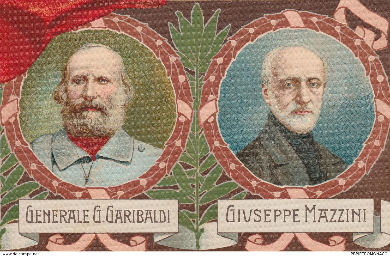 50 ANNIVERSARIO PROCLAMAZIONE REGNO D'ITALIA - 1911 - PUZZLE ITALIA RISORTA GARIBALDI E MAZZINI - ILLUSTRATORE  COLOMBO - Manifestazioni