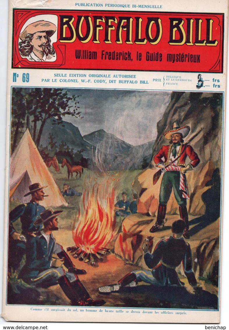 EO BUFFALO BILL N* 69 - WILLIAM FREDERICK, LE GUIDE MYSTERIEUX -  LE HEROS DU FAR-WEST -  EDITION ATLAS. - Aventure