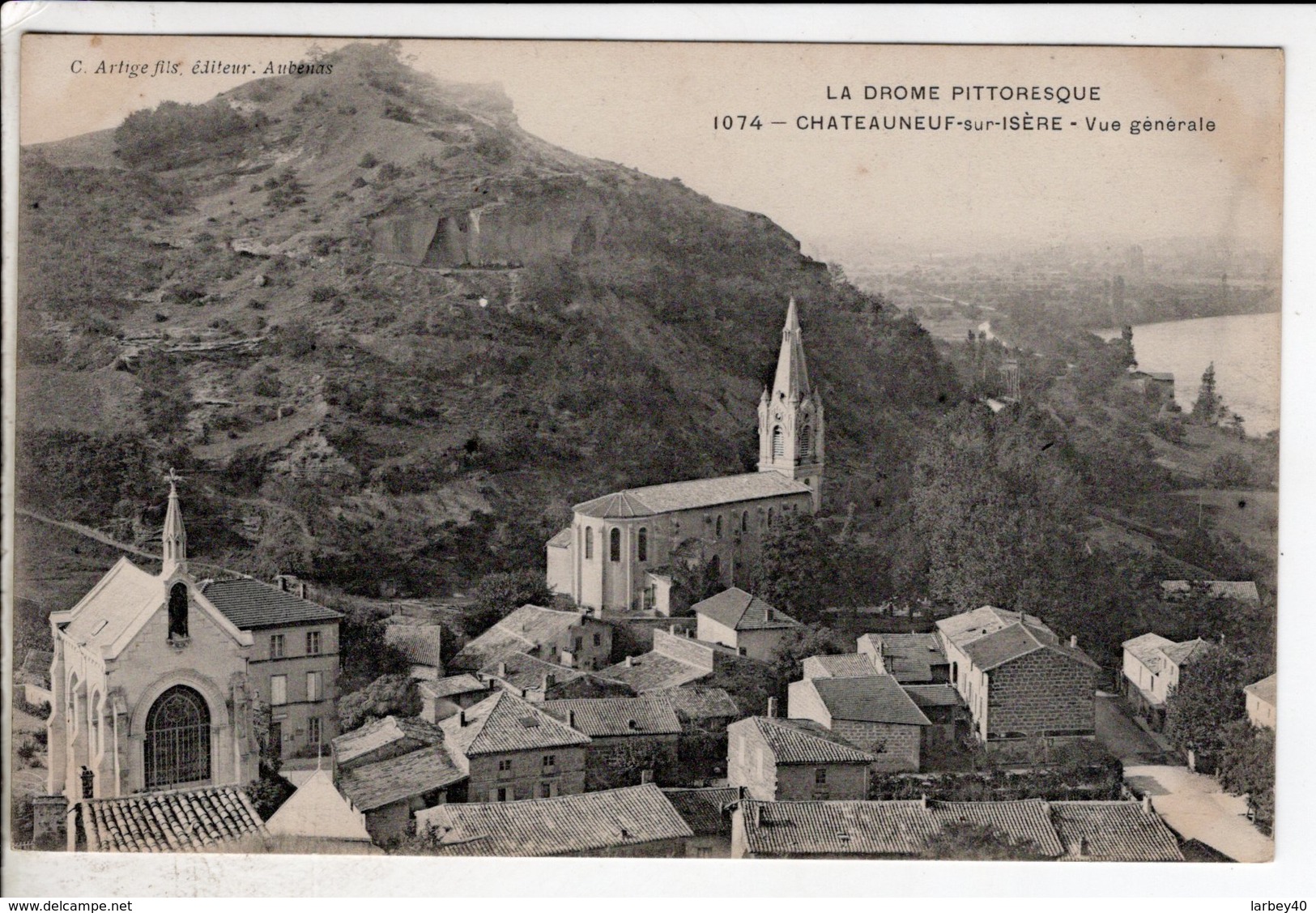 Cpa   Chateauneuf Sur Isere Vue Generale - Sonstige & Ohne Zuordnung