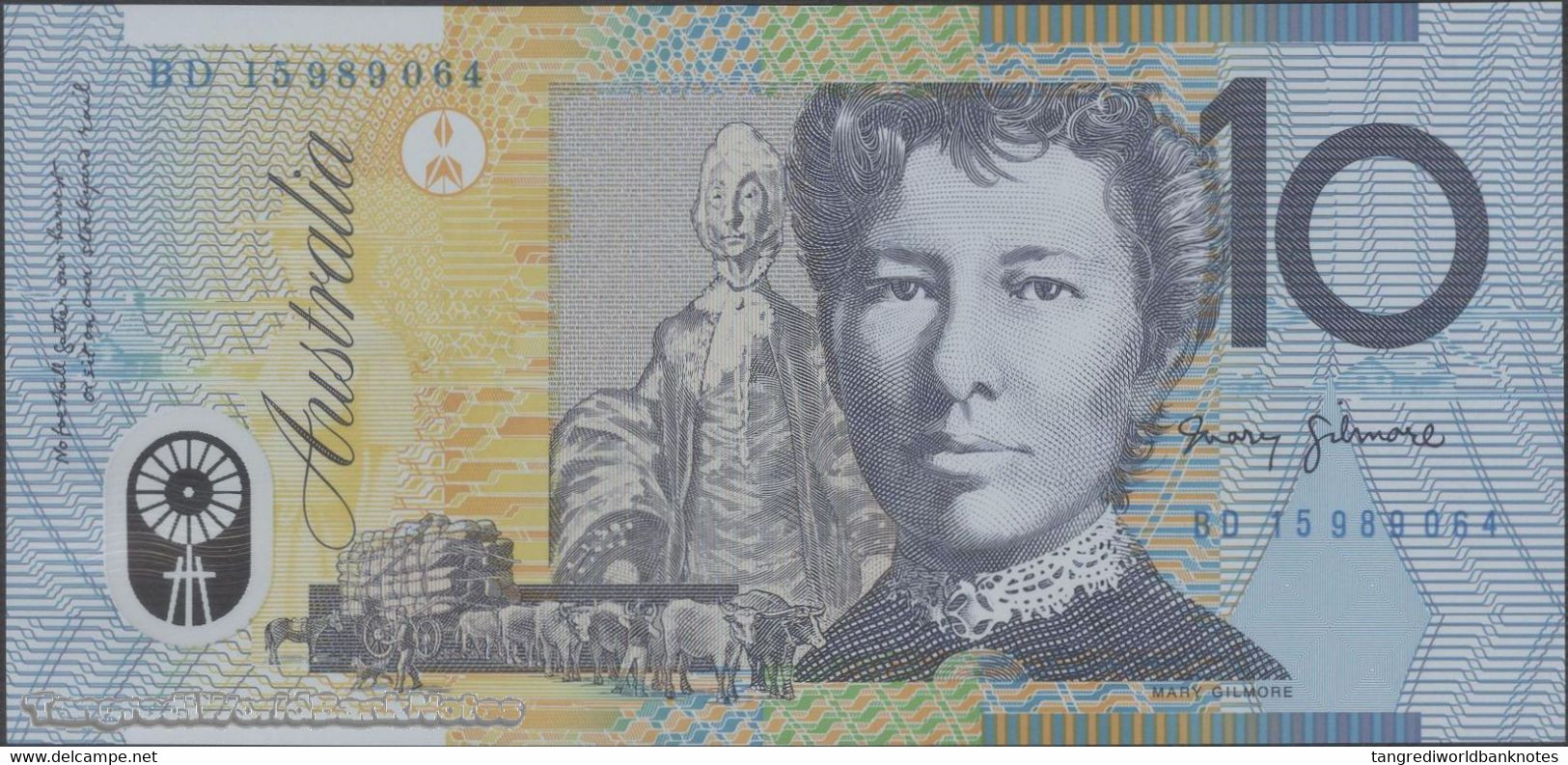 TWN - AUSTRALIA 58h - 10 Dollars 2015 Polymer - Prefix BD - Signatures: Stevens & Fraser﻿ UNC - Altri & Non Classificati