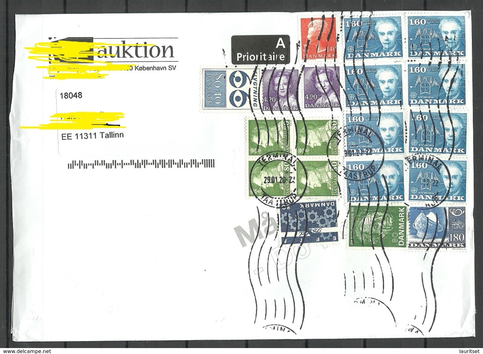 DENMARK Dänemark 2020 Cover To Estonia With Many Nice Stamps Queen King Etc - Briefe U. Dokumente