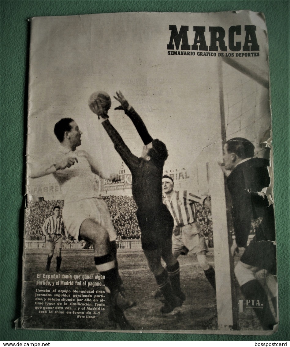 Madrid - Barcelona -  España - Periódico A Marca De 1947 - Fútbol - Football - Estadio - Stadium - [4] Themes