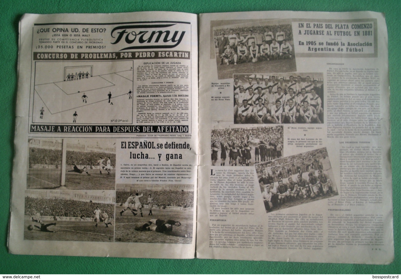 Madrid - Barcelona -  España - Periódico A Marca De 1947 - Fútbol - Football - Estadio - Stadium - [4] Thema's