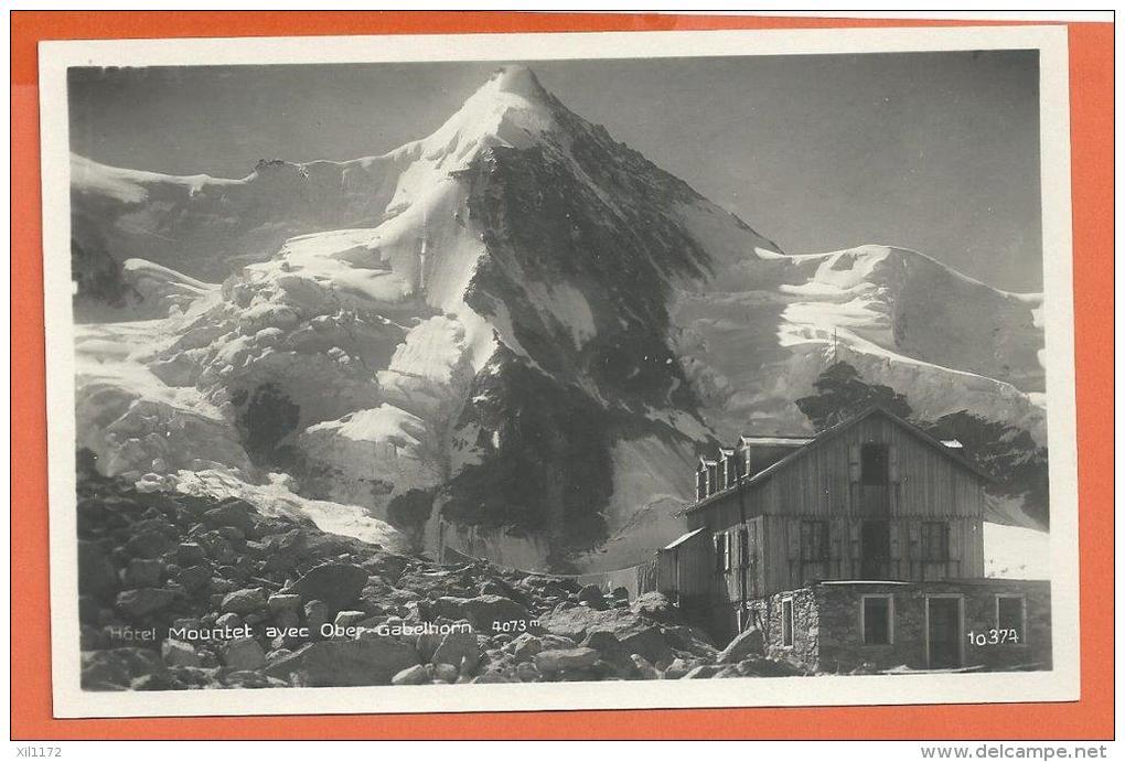 JPI-01b Anniviers, Hotel Mountet Au-dessus De Zinal Ober-Gabelhorn. Perrochet 10374, Circulé Sous Enveloppe Vers St.-Luc - Anniviers