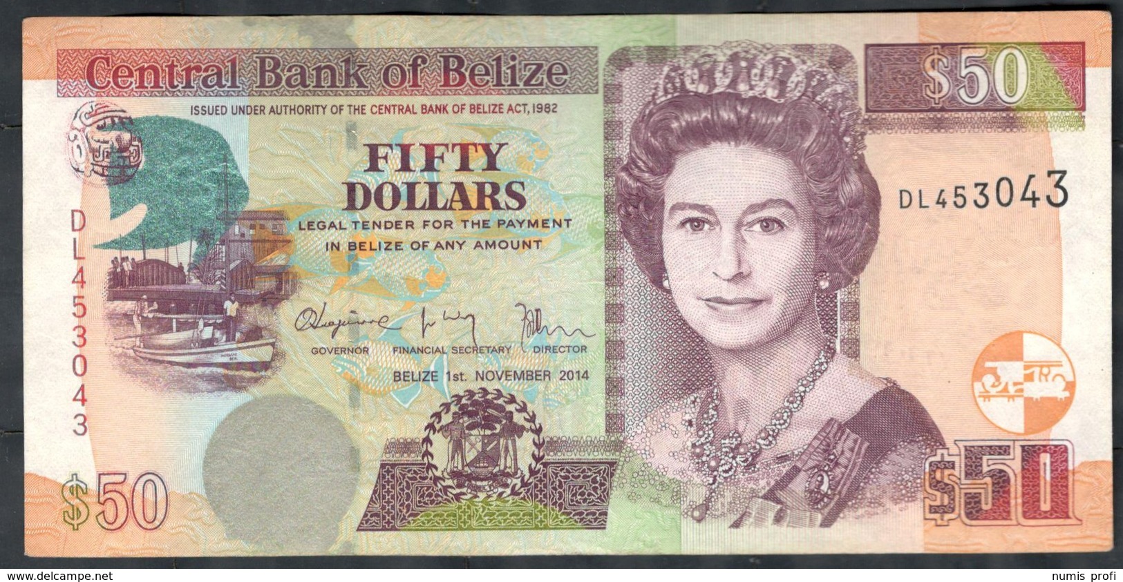 Belize - 50 Dollars 2014 - P.70e - Belize