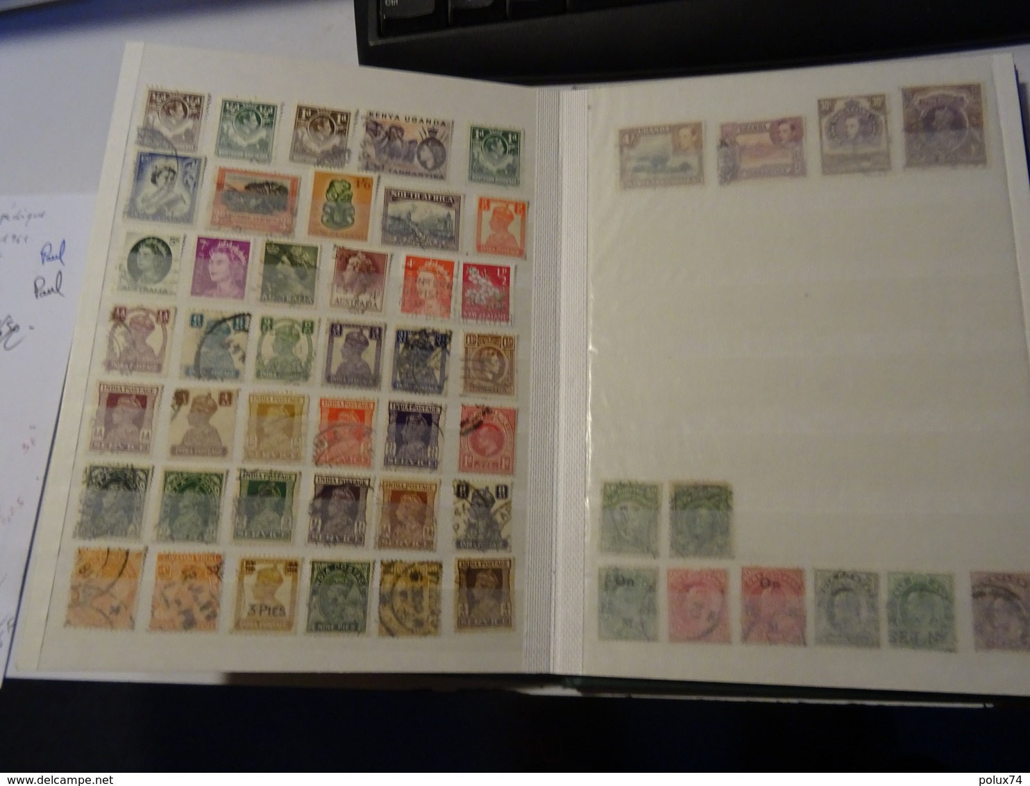 GB- ROYAUME -UNI- COLONIES  collection dans album 500 timbres anciens