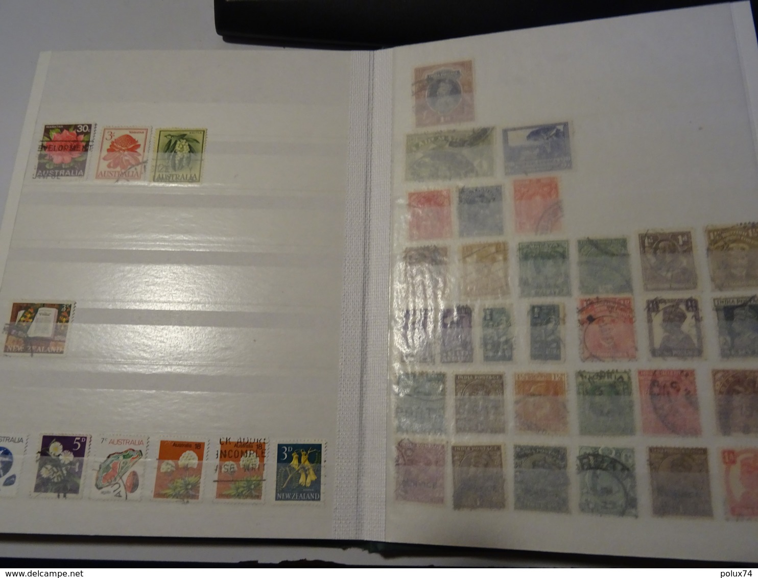 GB- ROYAUME -UNI- COLONIES  collection dans album 500 timbres anciens