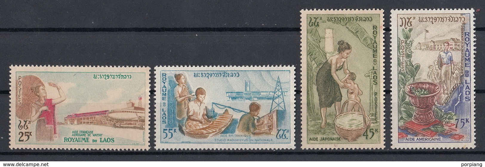 Laos 1965 Mi 155 – 158 MNH - Laos