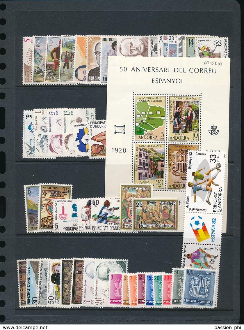 SPANICH ANDORRA SELECTION LH OR MNH - Neufs