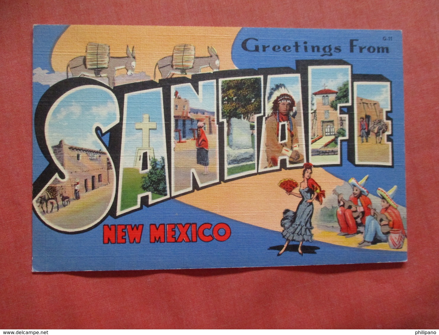 Greetings From Santa Fe      New Mexico > Santa Fe      Ref  3868 - Santa Fe