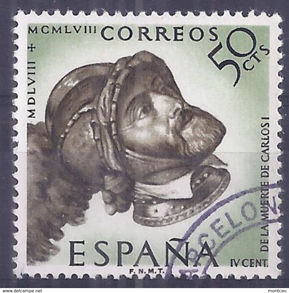 España-Spain. IV Cent Carlos I (o) - Ed 1225, Yv=880, Sc=914, Mi=1122 - Usados