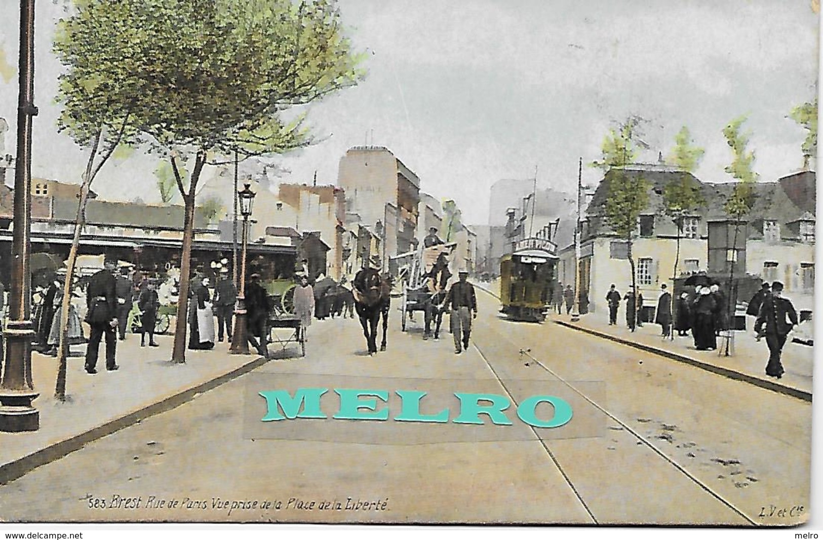 CPA - (29) - BREST - Rue De Paris. Vue Prise De La Place De La Liberté - Brest