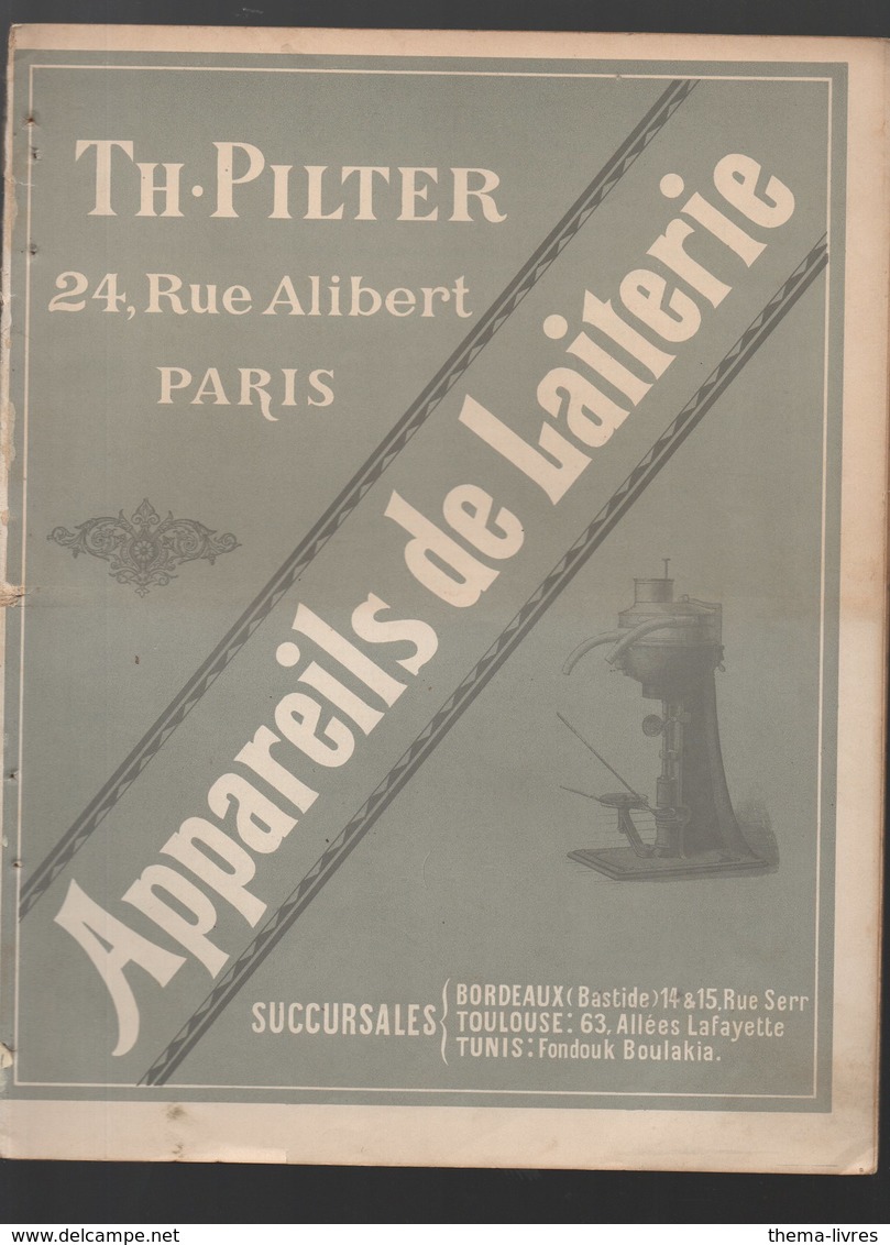 Paris Rue Alibert : PILTER Appareils De Laiterie 1890  (CAT 1603) - Reclame