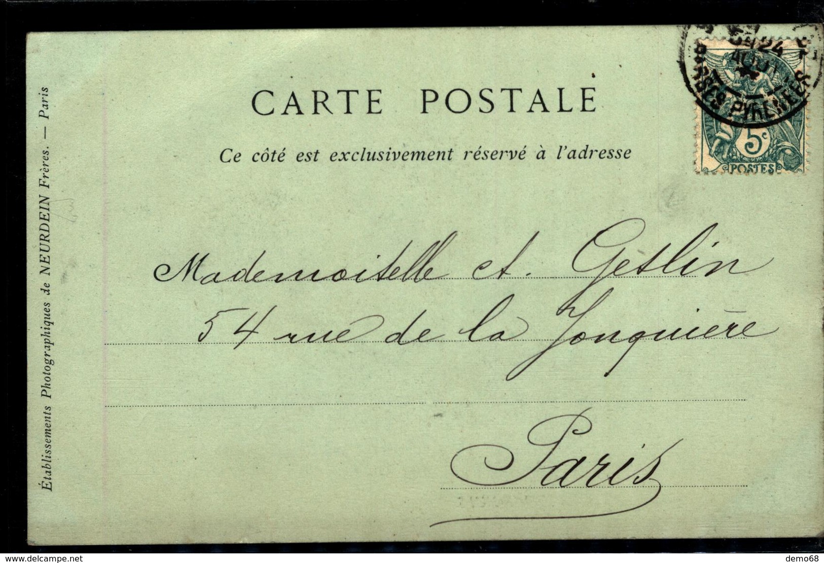 Attelage De Boeufs Fermier Agriculteur Paysan Char à Bœuf  Pyrénées Atlantiques ? Carte Pionnière 1903 Ed Neurdein - Attelages