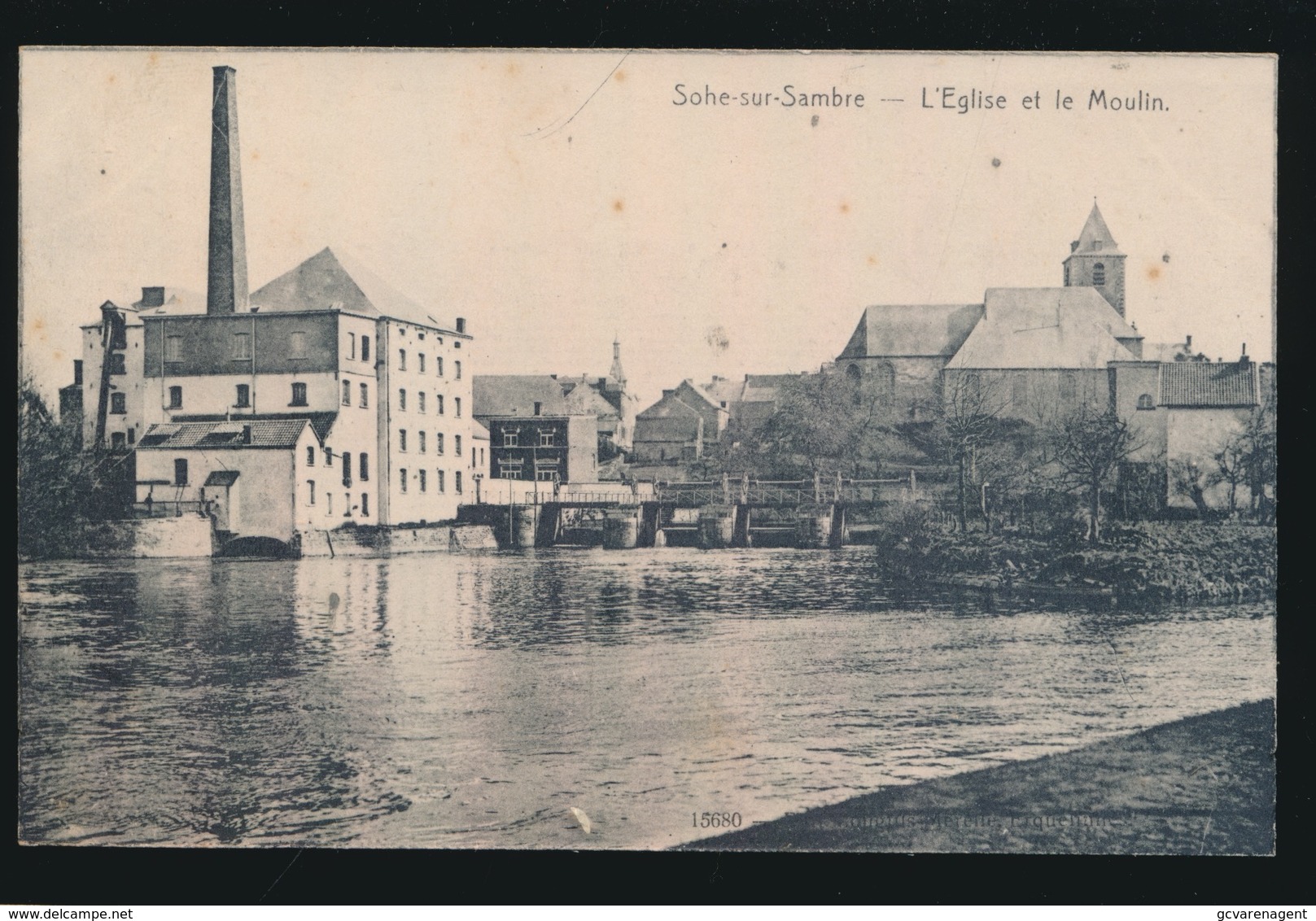 SOHE SUR SAMBRE  L'EGLISE ET LE MOULIN - Erquelinnes