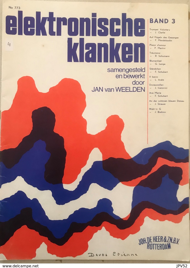 (98) Partituur - Partition -  Elektronische Klanken - Jan Van Weelden - Trumpet Voluntary - Orgel - 24p. - Klavierinstrumenten