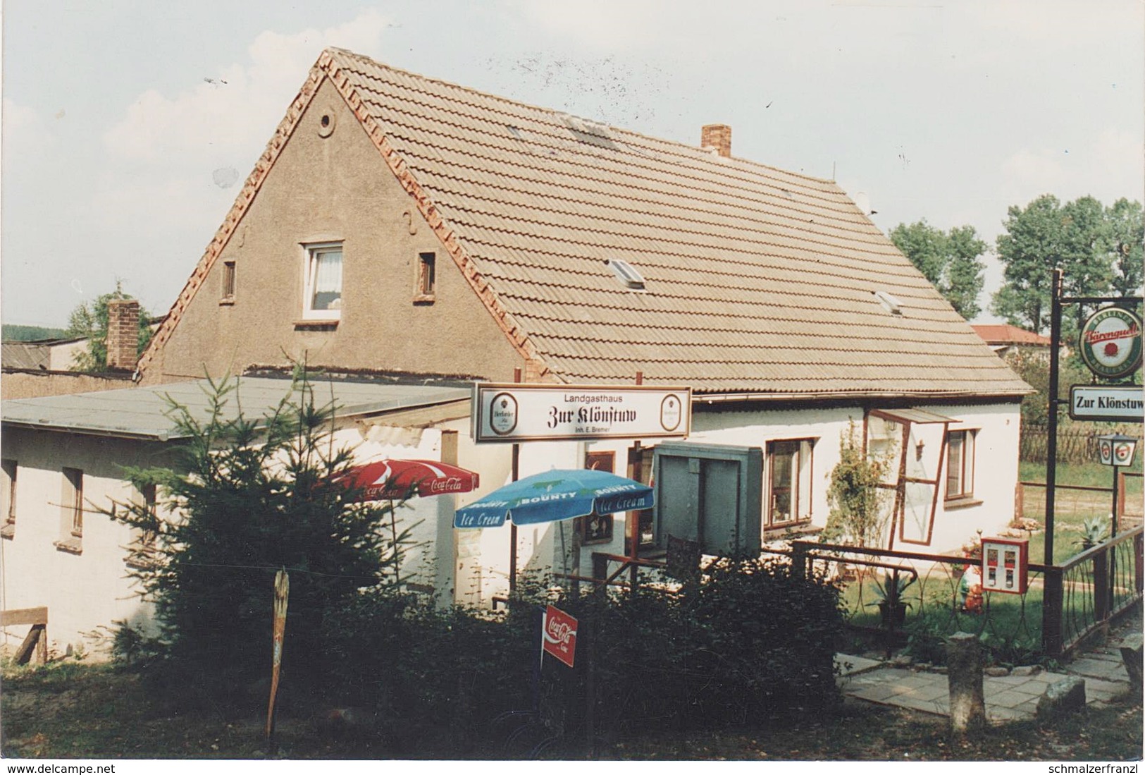 Foto AK Kratzeburg Gasthaus Cafe Zur Klönstuw Klönstuv Dambeck Pieverstorf Ankershagen Neustrelitz Penzlin Waren Müritz - Neustrelitz