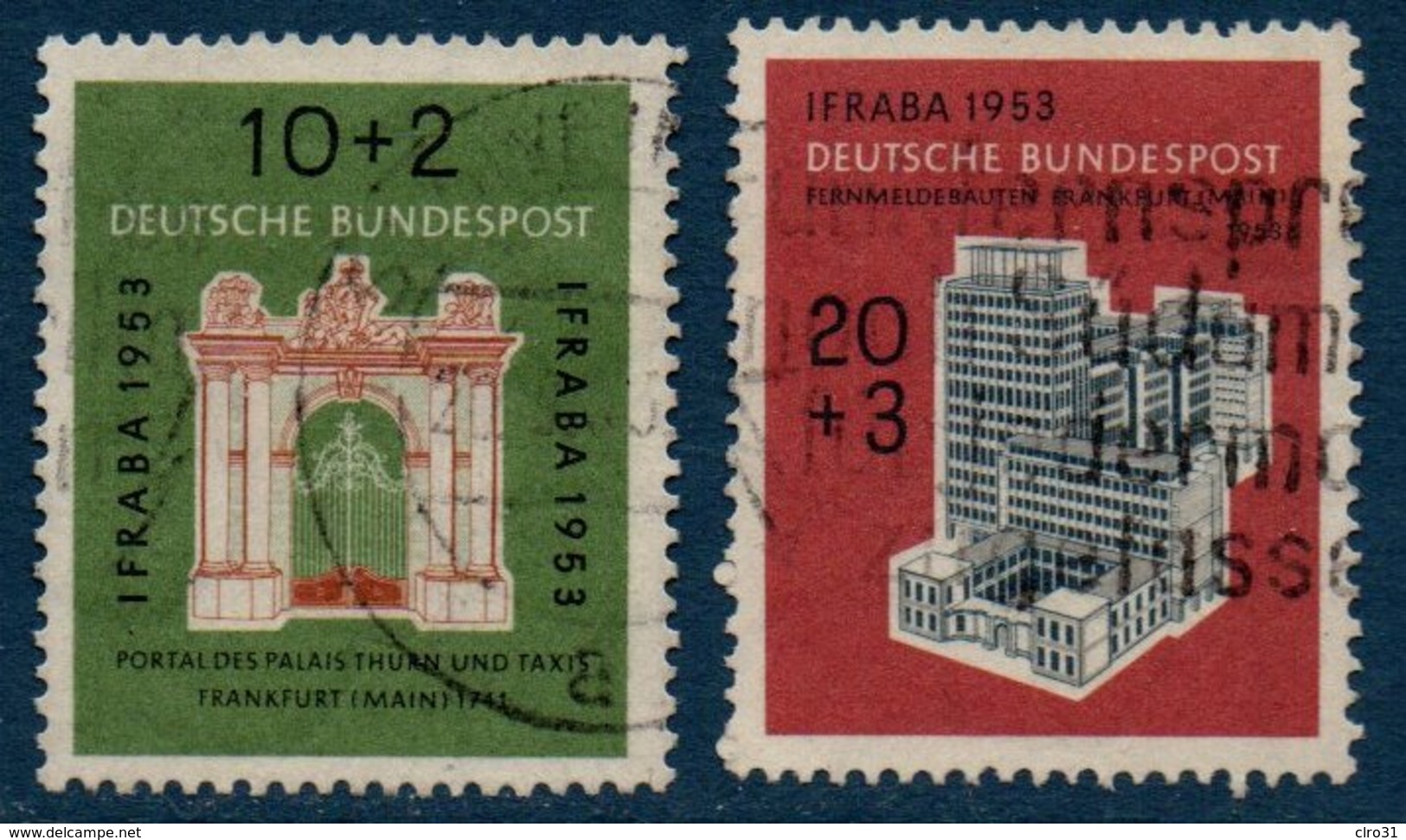 RFA 1953   Exposition IFRABA  N° Michel  171-172 - Used Stamps