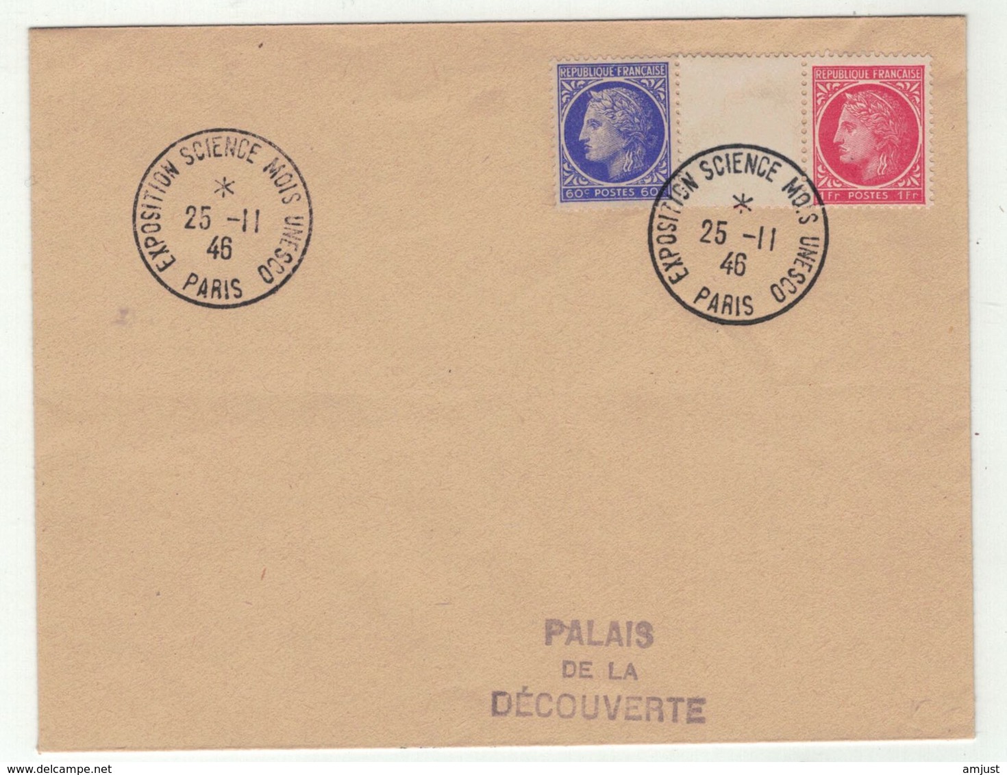 France // 1945-1949 // Palais De La Découverte - Lettres & Documents