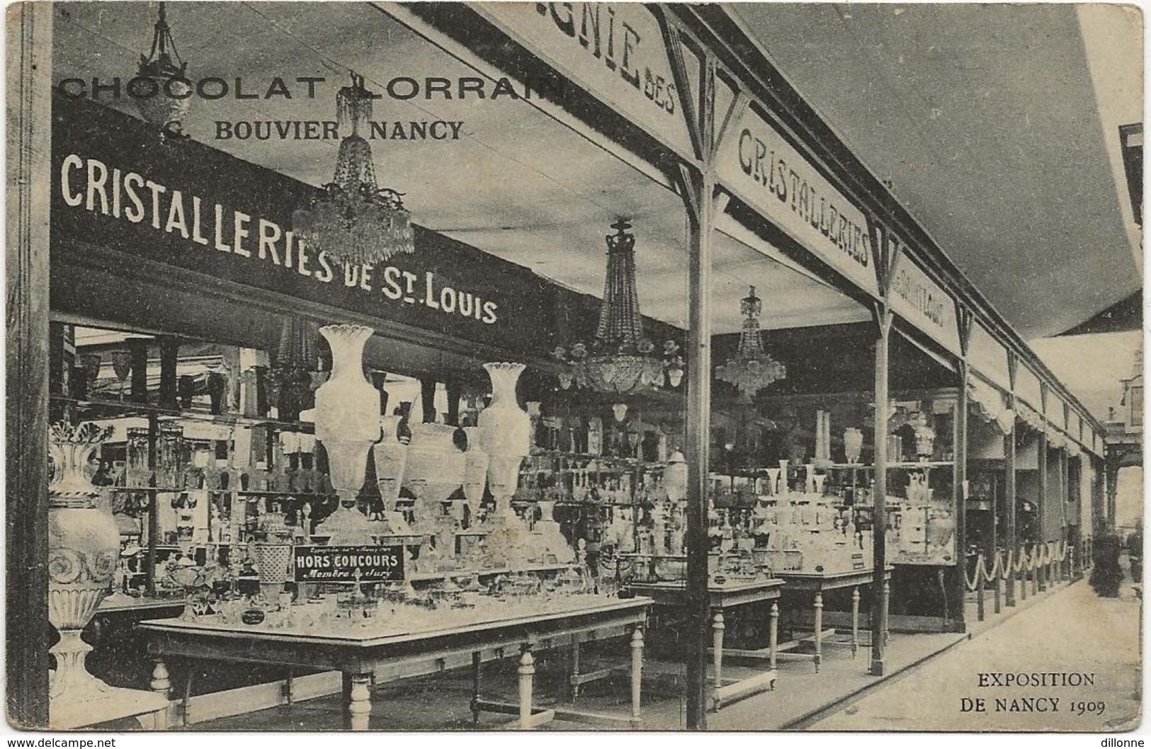 D 57  CRISTALLERIES De St LOUIS   Exposition De NANCY  1909    Chocolat Lorrain G. BOUVIER Nancy - Autres & Non Classés