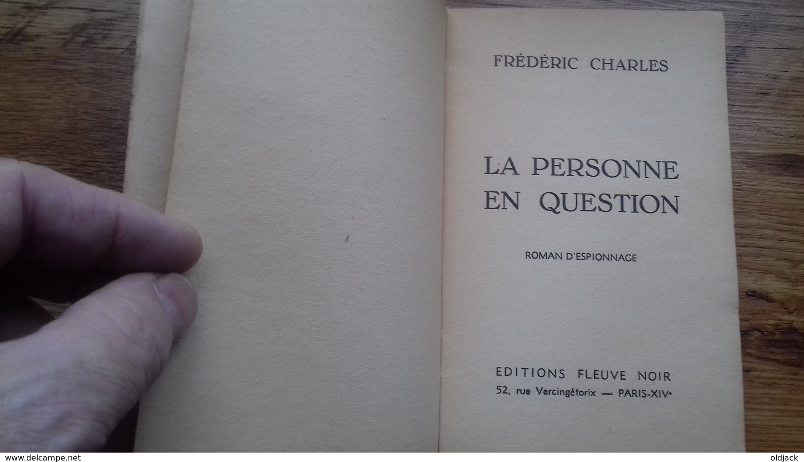 Charles Frédéric (F.Dard)"la personne en question" série espionnage n°161 . 1958 (col1b)(1)