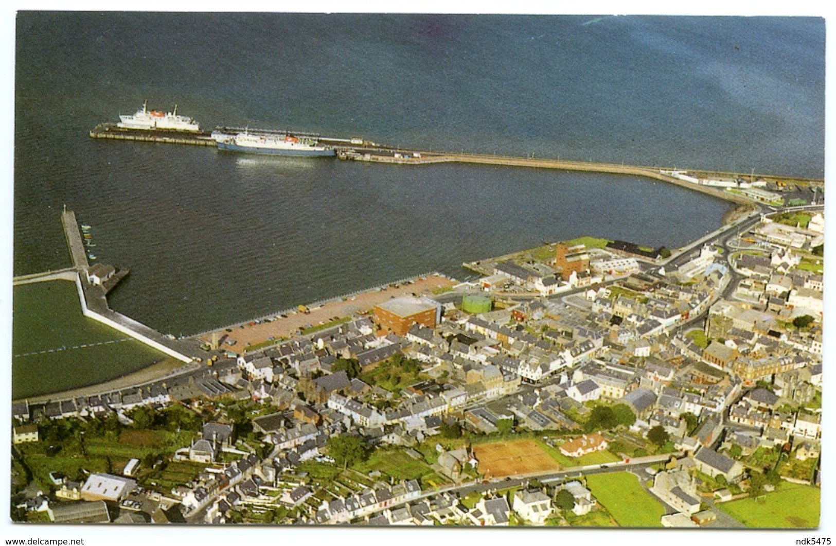 STRANRAER HARBOUR FROM THE AIR - Wigtownshire