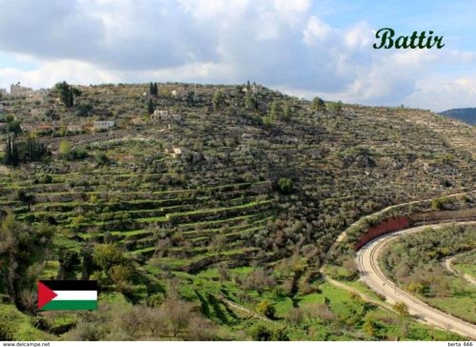 Palestine Battir Hill Landscape UNESCO New Postcard Palästina AK - Palästina