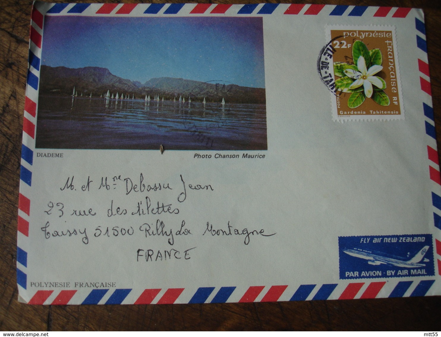 Lot De 4 Lettre Polynesie Francaise 3 Lettre 1 Entier Postal - Briefe U. Dokumente