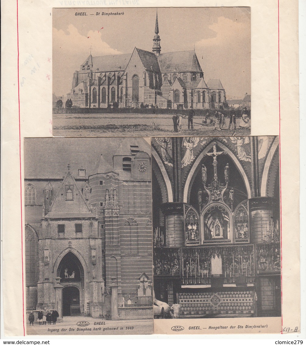 GHEEL   De Kerk   5 Cartes    2 Scan - Geel