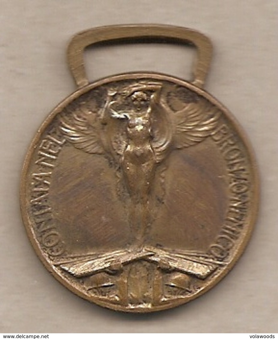 Italia - Medaglia Della Prima Guerra Mondiale 1915-1918 "Coniata Nel Bronzo Nemico" Per L'Unità D'Italia - Altri & Non Classificati