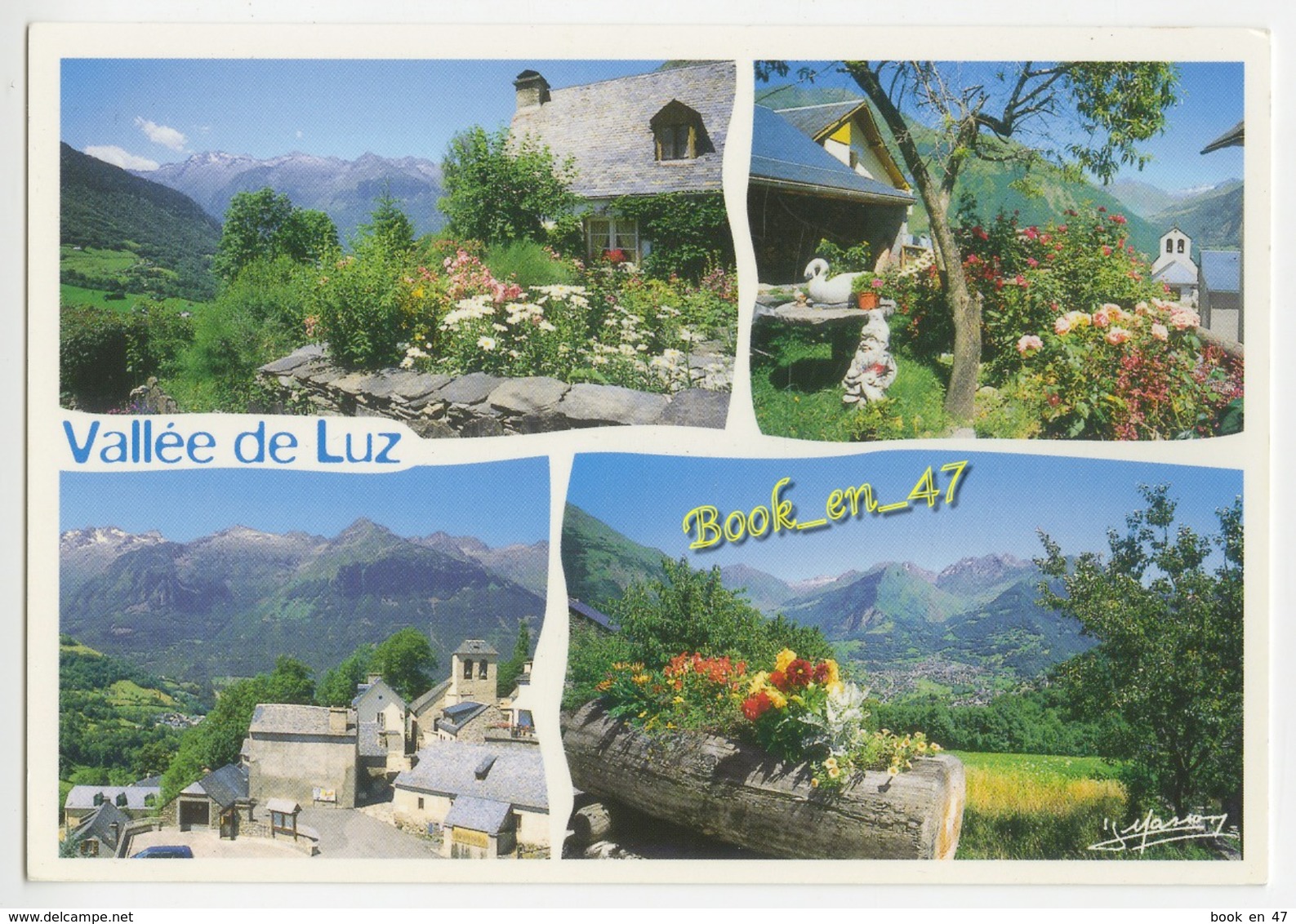 {37999} 65 Hautes Pyrénées La Vallée Du Lys , Multivues ; Les Villages : Sazos Viscos , Sers , Viey - Autres & Non Classés