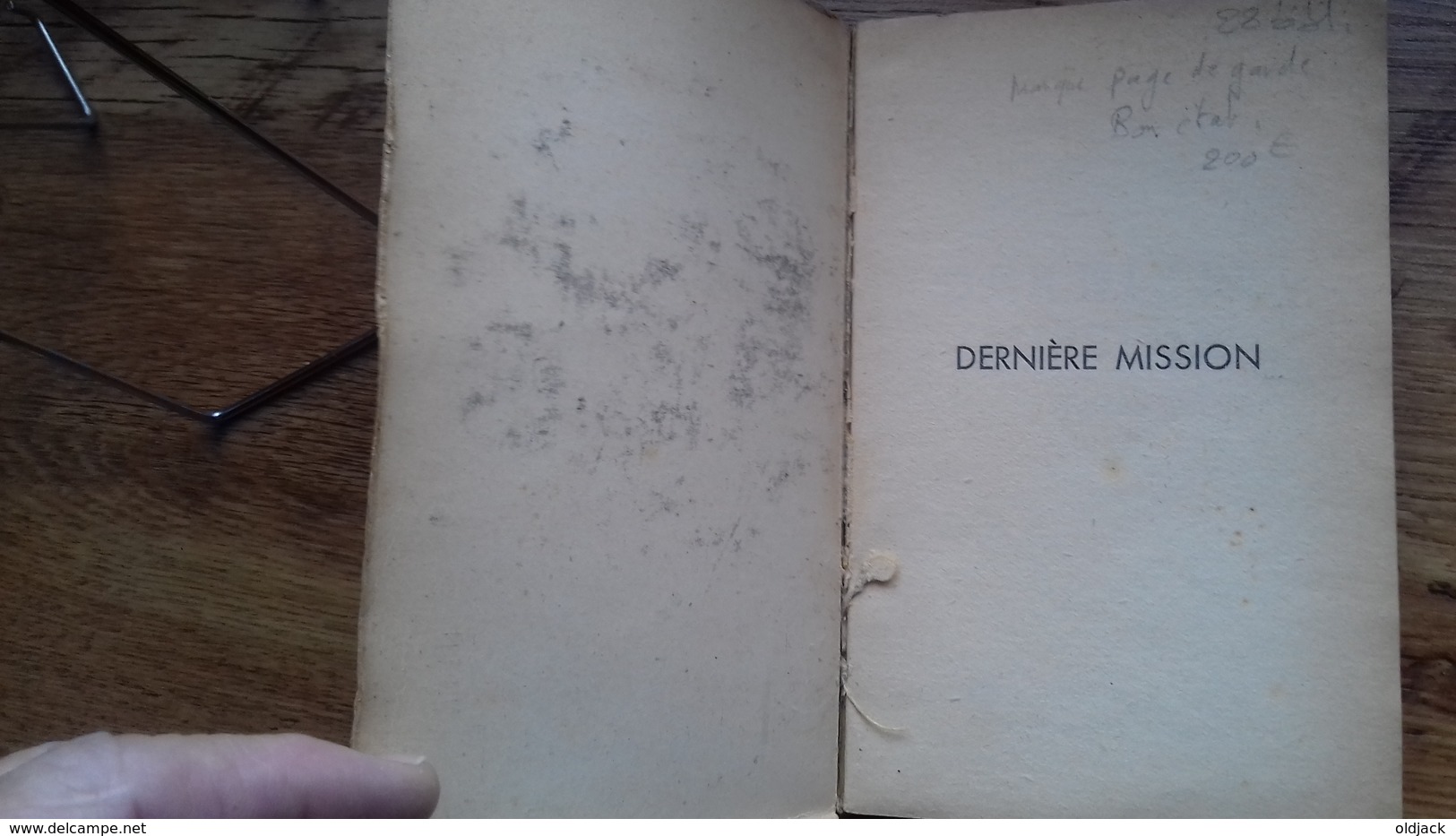 Frédéric Charles (F.Dard) Espionnage N°3 " Dernière Mission " -  FN.1950 (col1b)(1) - Old (before 1960)