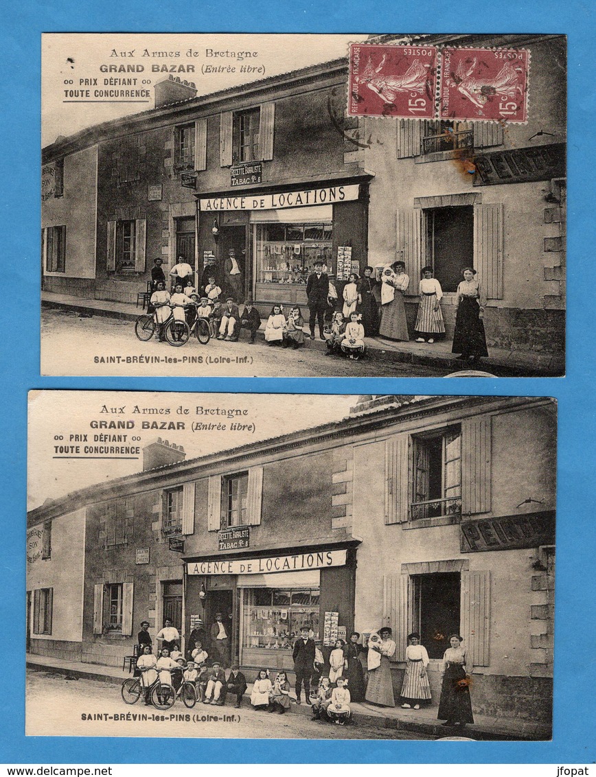 44 LOIRE ATLANTIQUE - SAINT BREVIN LES PINS Grand Bazar, Deux Cartes Identiques (voir Descriptif) - Saint-Brevin-les-Pins