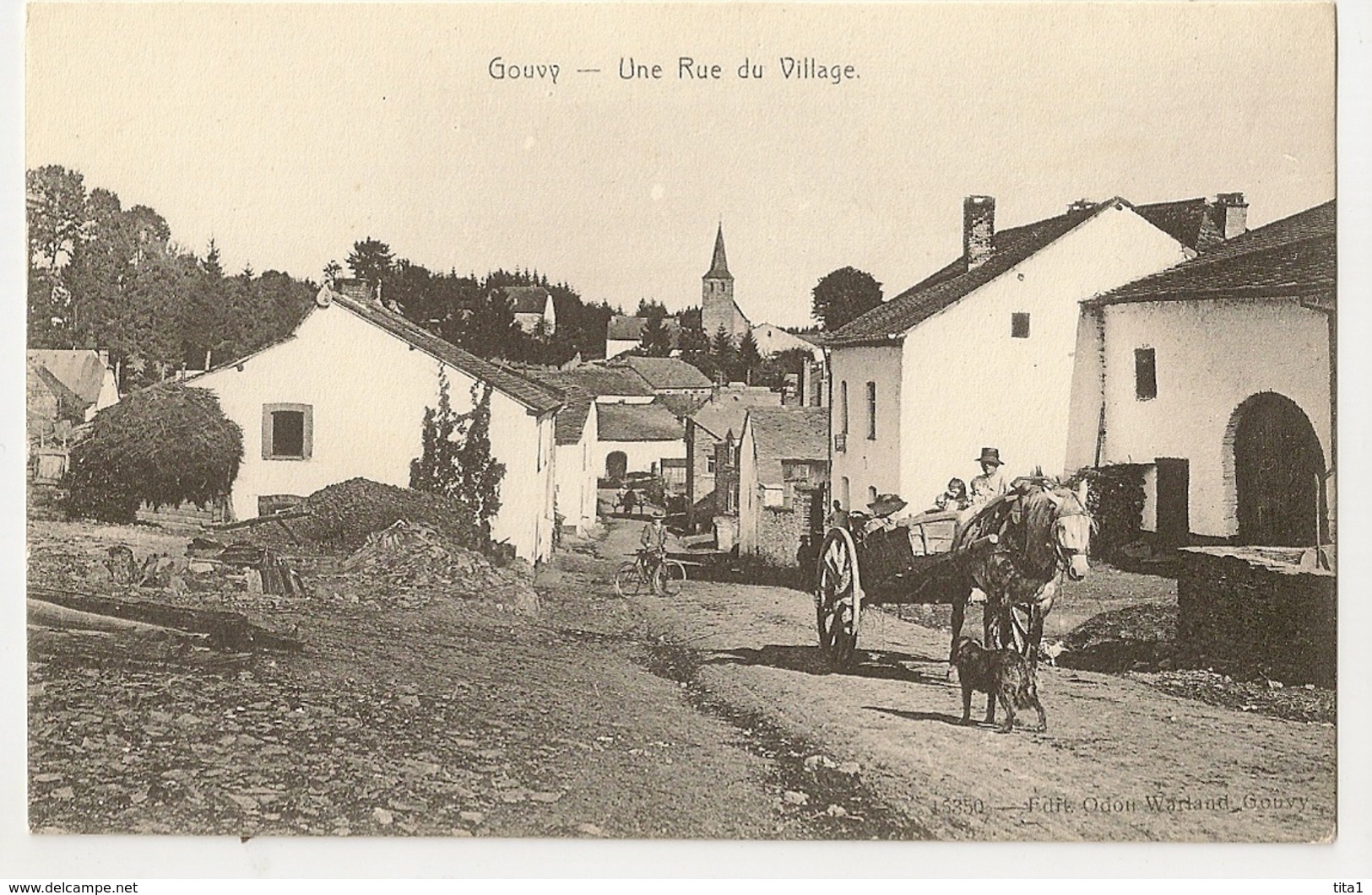 14 - Gouvy - Une Rue Du Village - Gouvy