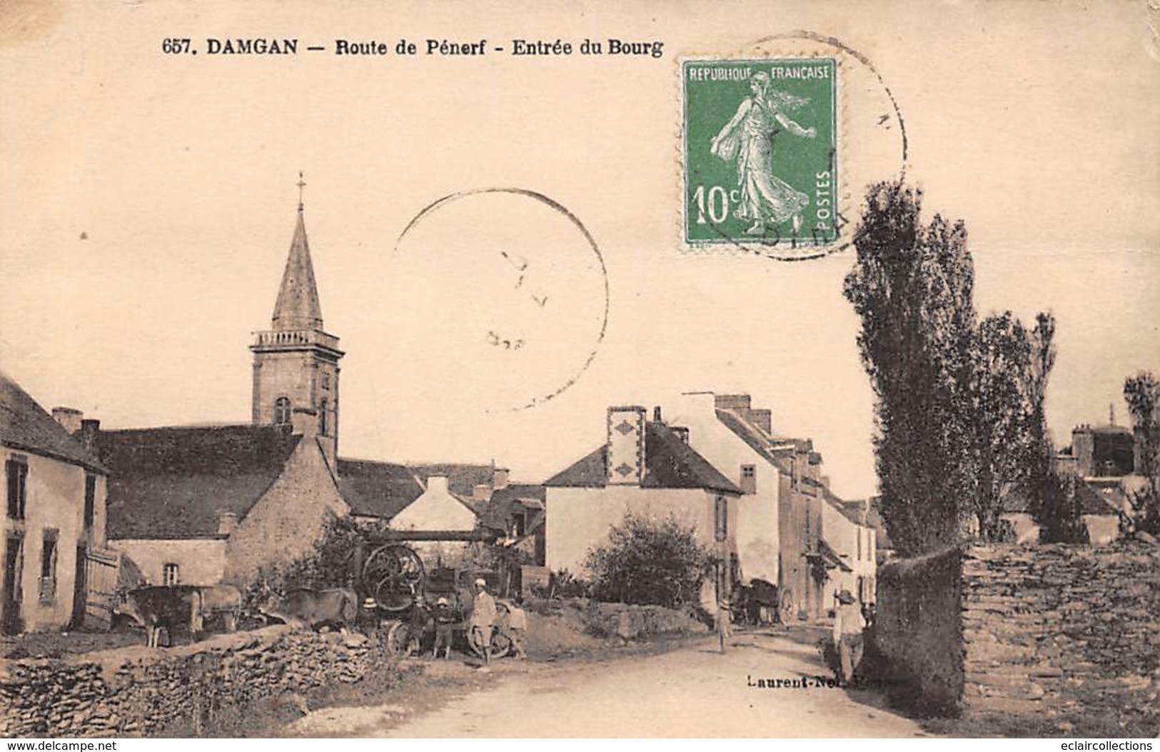 Damgan           56         Entrée Du Bourg Route De Pénerf            (voir Scan) - Damgan